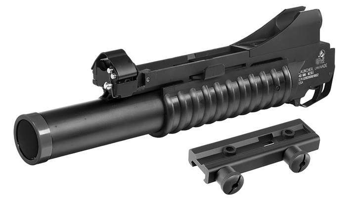 Cybergun Colt M203 40mm Granatwerfer Vollmetall-Version (3in1) schwarz - Long Version