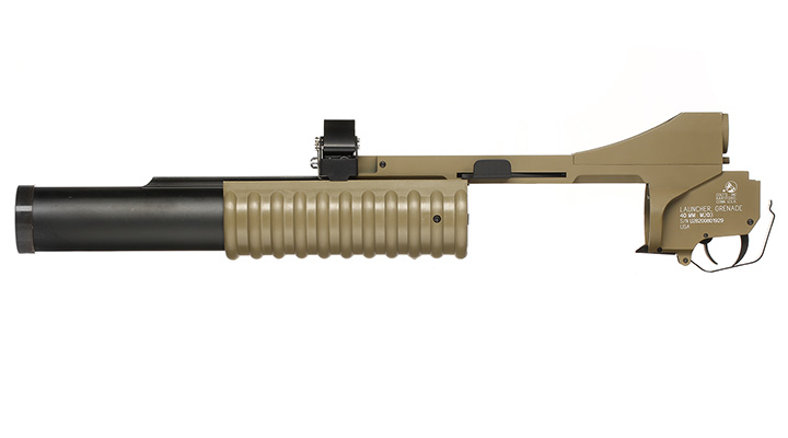 Cybergun Colt M203 40mm Granatwerfer Vollmetall-Version (3in1) Dark Earth - Long Version Bild 2