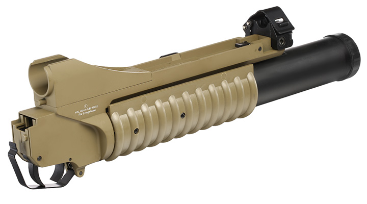 Cybergun Colt M203 40mm Granatwerfer Vollmetall-Version (3in1) Dark Earth - Long Version Bild 4