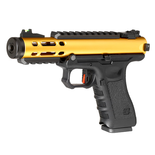Wei-ETech Galaxy G-Series Metallschlitten GBB 6mm BB schwarz / gold