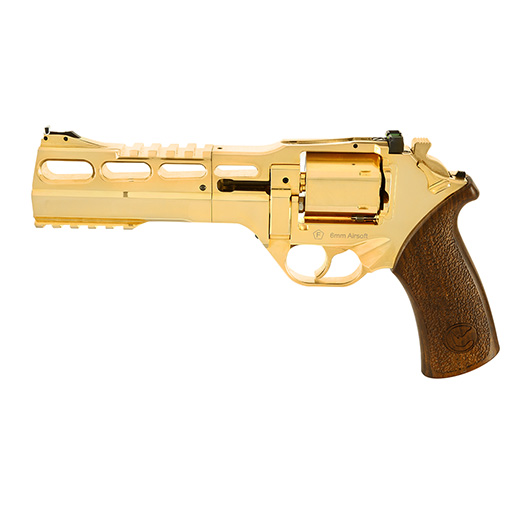 BO Manufacture Chiappa Charging Rhino 60DS Revolver Vollmetall CO2 6mm BB Goldchrome-Edition Bild 1