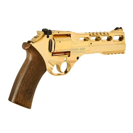 BO Manufacture Chiappa Charging Rhino 60DS Revolver Vollmetall CO2 6mm BB Goldchrome-Edition Bild 3