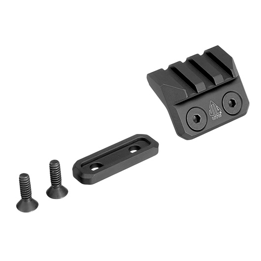 UTG M-LOK 45 Grad Angled Aluminium Halterung mit 21mm Schiene schwarz