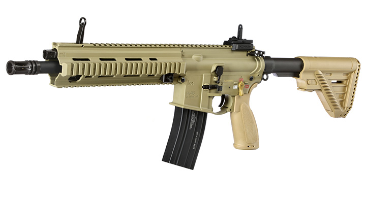 Heckler & Koch HK416 A5 Sportsline Airsoft ECU-Mosfet S-AEG 6mm BB grnbraun