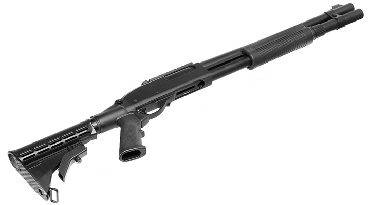 Golden Eagle M8885 Vollmetall Pump Action Gas Shotgun 6mm BB schwarz Bild 4