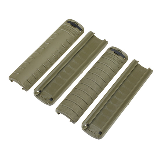 G&G Handguard Panel Style Rail Covers 156 mm 4er Set - oliv Bild 1