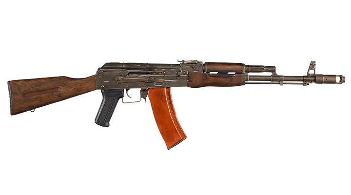 APS AK-74 Vollmetall Echtholz BlowBack S-AEG 6mm BB schwarz - Battle Worn Edition Bild 2