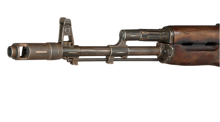 APS AK-74 Vollmetall Echtholz BlowBack S-AEG 6mm BB schwarz - Battle Worn Edition Bild 6