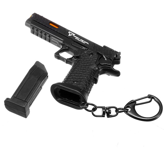 GK-Tactical Schlsselanhnger TTI Combat Master 2011 JW3 Pistole 1:3 Miniaturmodell schwarz Bild 6