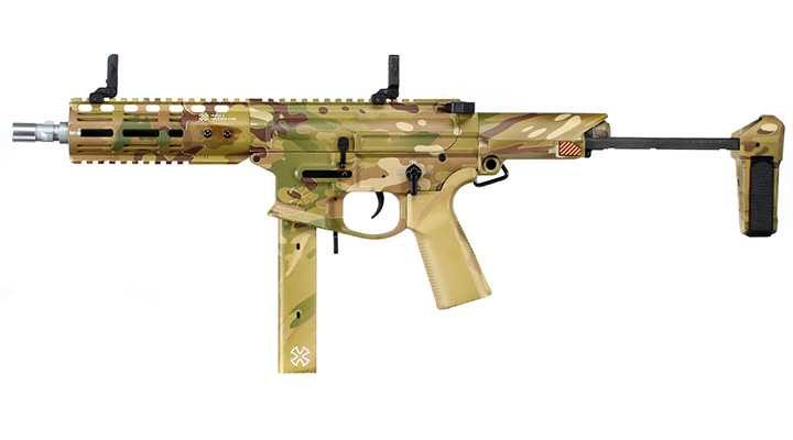 APS / EMG Noveske Space Invader 9mm Gen. 4 eSilver Edge SDU-MosFet 2.0 Vollmetall S-AEG 6mm BB Multicam Bild 1