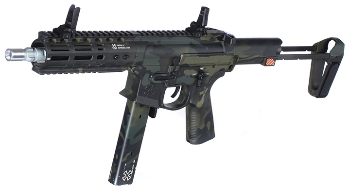 APS / EMG Noveske Space Invader 9mm Gen. 4 eSilver Edge SDU-MosFet 2.0 Vollmetall S-AEG 6mm BB Multicam Black