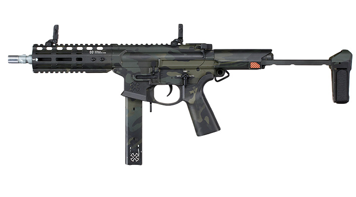 APS / EMG Noveske Space Invader 9mm Gen. 4 eSilver Edge SDU-MosFet 2.0 Vollmetall S-AEG 6mm BB Multicam Black Bild 1