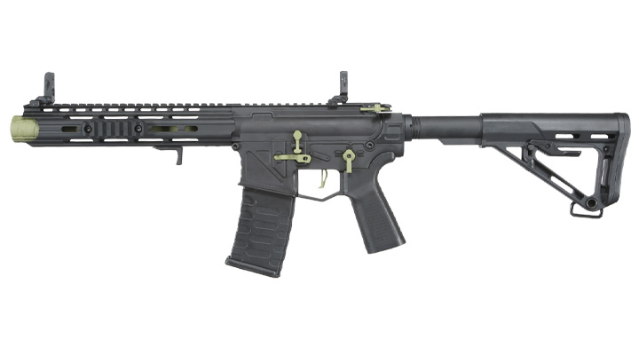 APS Patrol Rifle Phantom Green eSilver Edge SDU-MosFet 2.0 Vollmetall S-AEG 6mm BB schwarz / grün Bild 1