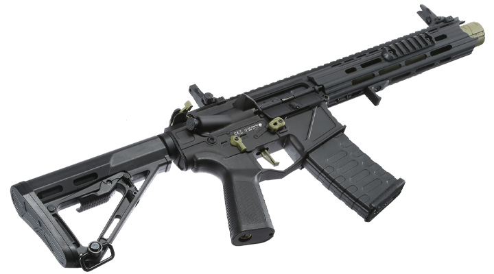 APS Patrol Rifle Phantom Green eSilver Edge SDU-MosFet 2.0 Vollmetall S-AEG 6mm BB schwarz / grn Bild 4