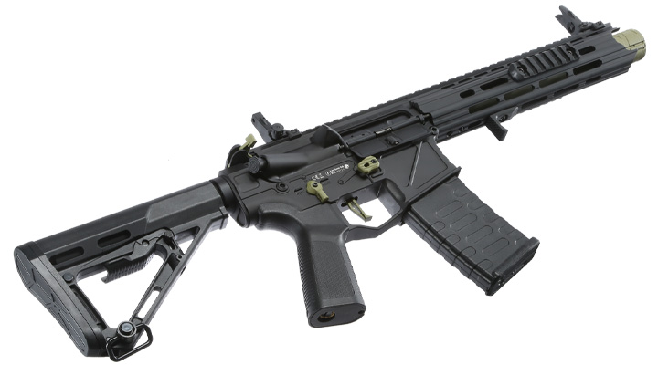 APS Patrol Rifle Phantom Green eSilver Edge SDU-MosFet 2.0 Vollmetall S-AEG 6mm BB schwarz / grün Bild 4