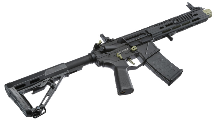 APS Patrol Rifle Phantom Green eSilver Edge SDU-MosFet 2.0 Vollmetall S-AEG 6mm BB schwarz / grün Bild 5