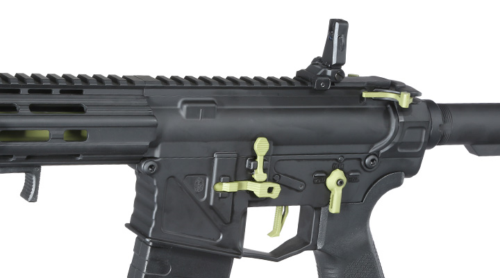APS Patrol Rifle Phantom Green eSilver Edge SDU-MosFet 2.0 Vollmetall S-AEG 6mm BB schwarz / grn Bild 7