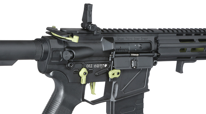 APS Patrol Rifle Phantom Green eSilver Edge SDU-MosFet 2.0 Vollmetall S-AEG 6mm BB schwarz / grn Bild 8