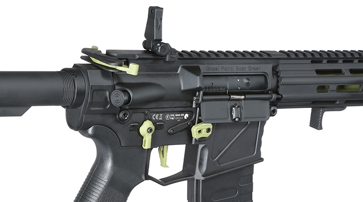 APS Patrol Rifle Phantom Green eSilver Edge SDU-MosFet 2.0 Vollmetall S-AEG 6mm BB schwarz / grün Bild 8