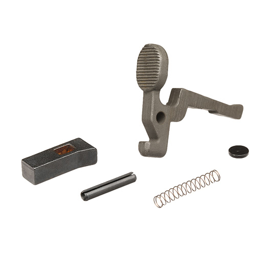 GHK M4 / M16 GBB Part # M4-22 GHK Stahl Bolt Catch Set grau