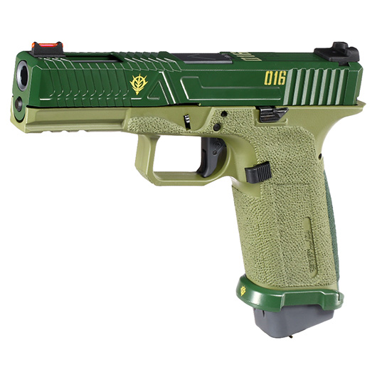 RWA Agency Arms EXA / G Zion mit Metallschlitten Gas-Blow-Back 6mm BB Cerakote ZKU-II Green