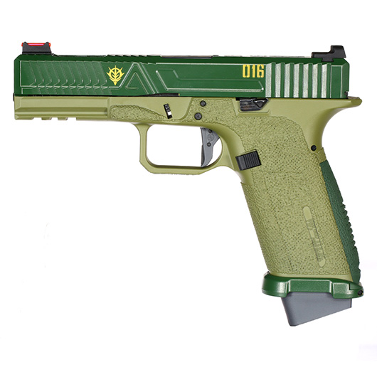 RWA Agency Arms EXA / G Zion mit Metallschlitten Gas-Blow-Back 6mm BB Cerakote ZKU-II Green Bild 1