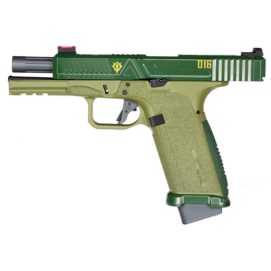 RWA Agency Arms EXA / G Zion mit Metallschlitten Gas-Blow-Back 6mm BB Cerakote ZKU-II Green Bild 2