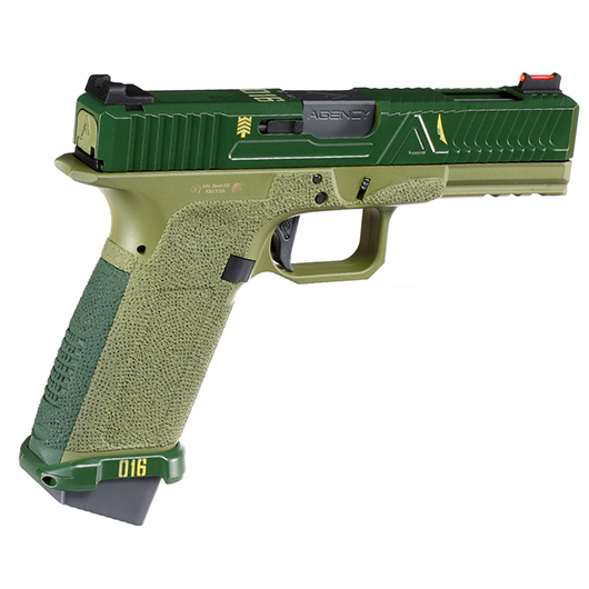 RWA Agency Arms EXA / G Zion mit Metallschlitten Gas-Blow-Back 6mm BB Cerakote ZKU-II Green Bild 4