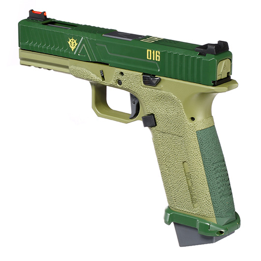 RWA Agency Arms EXA / G Zion mit Metallschlitten Gas-Blow-Back 6mm BB Cerakote ZKU-II Green Bild 8