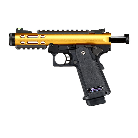 Wei-ETech Galaxy Hi-Capa 5.1 Type A R-Frame Metallschlitten GBB 6mm BB schwarz / gold Bild 2