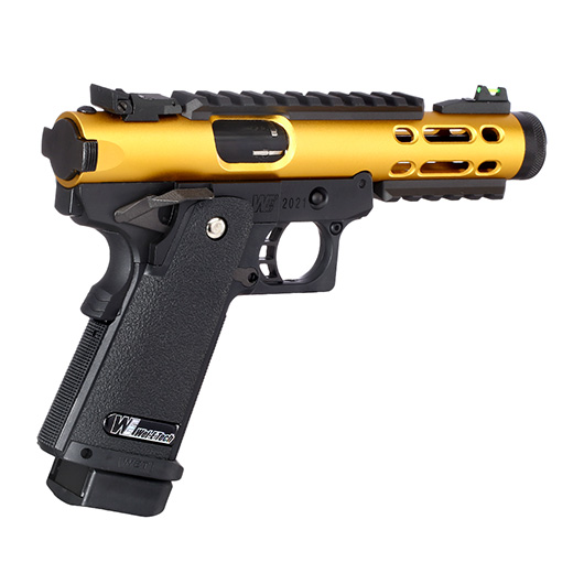 Wei-ETech Galaxy Hi-Capa 5.1 Type A R-Frame Metallschlitten GBB 6mm BB schwarz / gold Bild 4