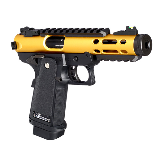 Wei-ETech Galaxy Hi-Capa 5.1 Type A R-Frame Metallschlitten GBB 6mm BB schwarz / gold Bild 7