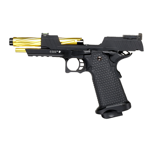 Jag Arms Hi-Capa 5.1 GMX 1.0 Vollmetall GBB 6mm BB schwarz / gold Bild 2