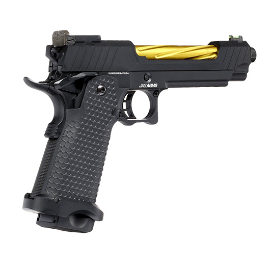 Jag Arms Hi-Capa 5.1 GMX 1.0 Vollmetall GBB 6mm BB schwarz / gold Bild 4