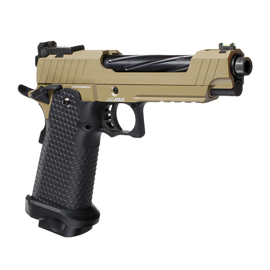 Jag Arms Hi-Capa 5.1 GMX 1.0 Vollmetall GBB 6mm BB tan / schwarz Bild 7