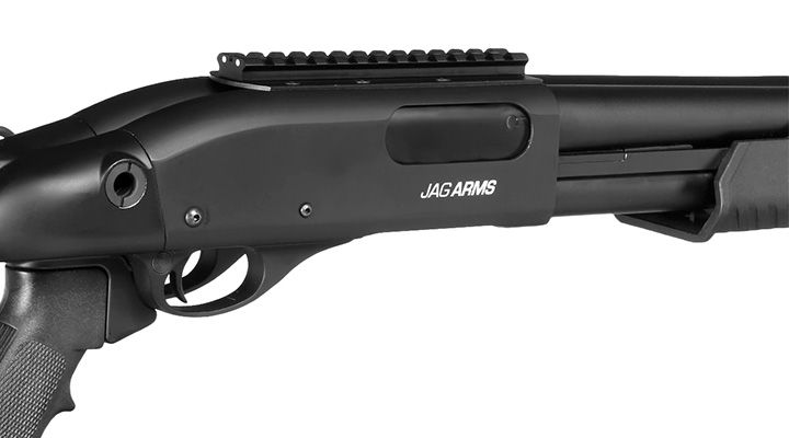 Jag Arms Scattergun BFG Double Barrel Pump Action Gas Shotgun 6mm BB schwarz Bild 10