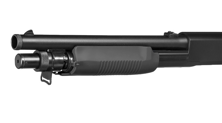 D.E. M56-C 3 Rounds Multi-Shot Pumpgun Shorty Flex-Stock Springer schwarz Bild 7