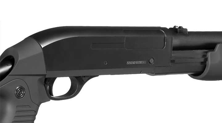 D.E. M56-C 3 Rounds Multi-Shot Pumpgun Shorty Flex-Stock Springer schwarz Bild 9