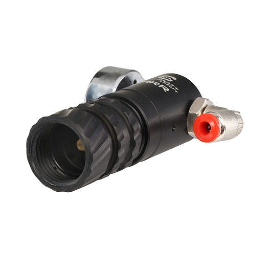 Mancraft HRR HPA Regulator m. seitlicher 4mm Kupplung / Druckmanometer schwarz Bild 5