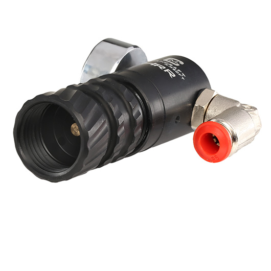 Mancraft HRR HPA Regulator m. seitlicher 6mm Kupplung / Druckmanometer schwarz Bild 5