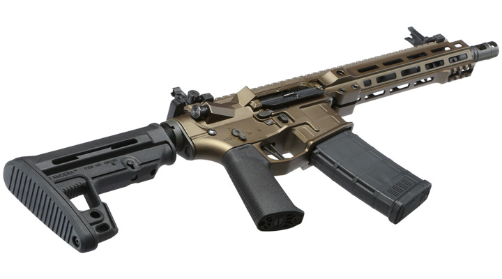 Ares M4 X-Class Model 9 Vollmetall EFC-System S-AEG 6mm BB Bronze Bild 4