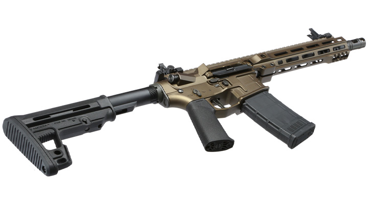 Ares M4 X-Class Model 9 Vollmetall EFC-System S-AEG 6mm BB Bronze Bild 5