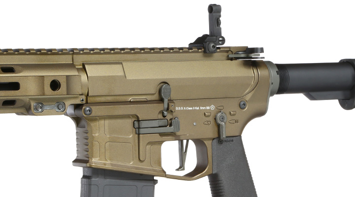 Ares M4 X-Class Model 9 Vollmetall EFC-System S-AEG 6mm BB Bronze Bild 7