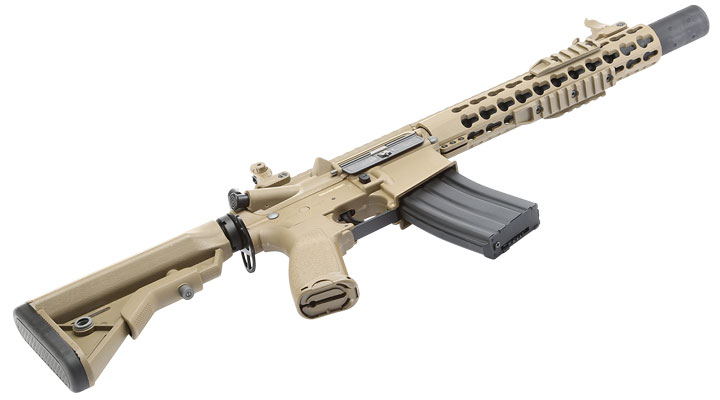 Evolution Airsoft Recon S 10 Silent Ops Carbontech S-AEG 6mm BB tan Bild 4