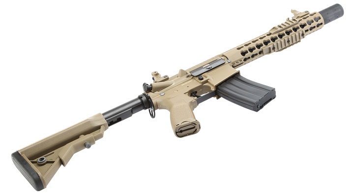 Evolution Airsoft Recon S 10 Silent Ops Carbontech S-AEG 6mm BB tan Bild 5