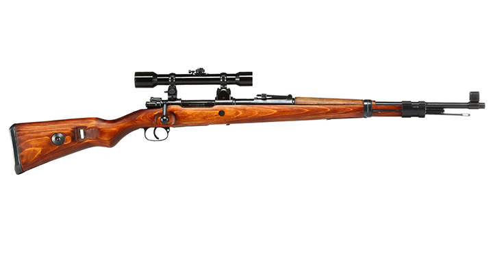 Ares Mauser Karabiner 98K Stahl Bolt-Action Gewehr mit ZF39 6mm BB Echtholz + Waffenkiste Bild 2