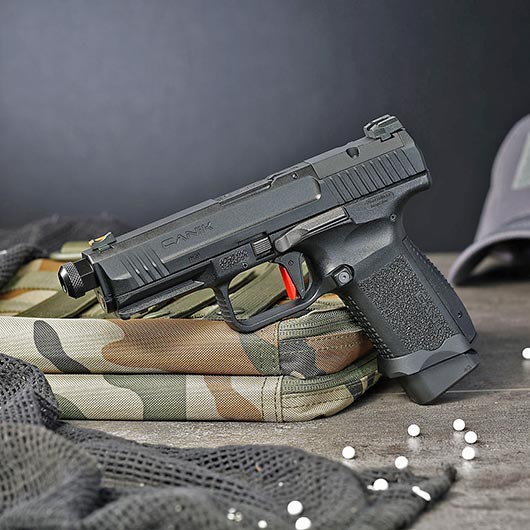 Cybergun / AWC CANiK TP9 Elite Combat mit Metallschlitten GBB 6mm BB schwarz Bild 1