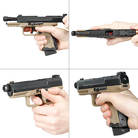 Cybergun / AWC CANiK TP9 Elite Combat mit Metallschlitten GBB 6mm BB Dual Tone Bild 8