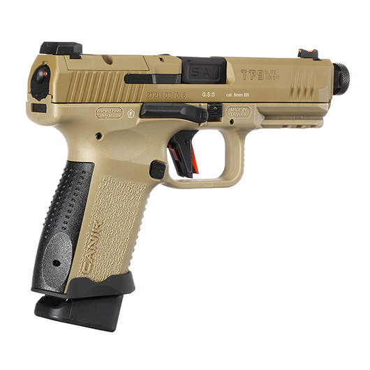 Cybergun / AWC CANiK TP9 Elite Combat mit Metallschlitten GBB 6mm BB Flat Dark Earth Bild 4