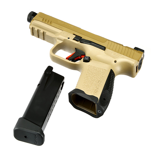 Cybergun / AWC CANiK TP9 Elite Combat mit Metallschlitten GBB 6mm BB Flat Dark Earth Bild 6